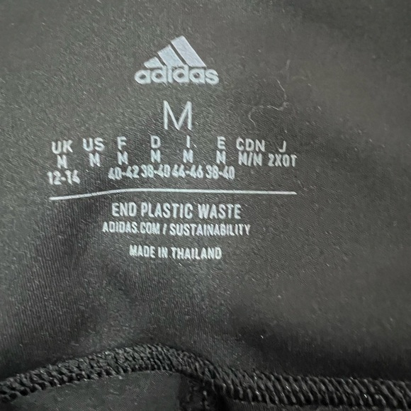 Adidas Shorts Womens Medium Black Aeroready Performance Training Workout Running - Picture 3 of 9